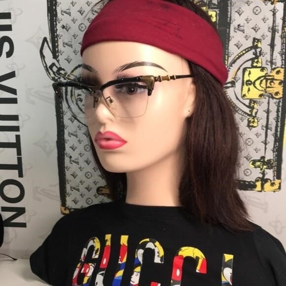 New Authentic Gucci Black and Brown Eyeglasses GG0660o 001 - Picture 1 of 12